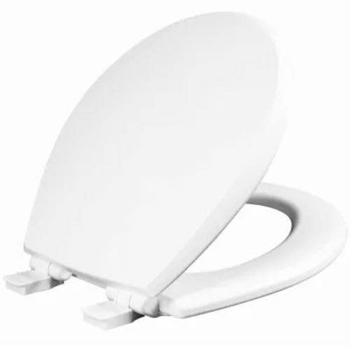 BEMIS 47SLOW 000 Toilet Seat, Whisper Close, Round, White