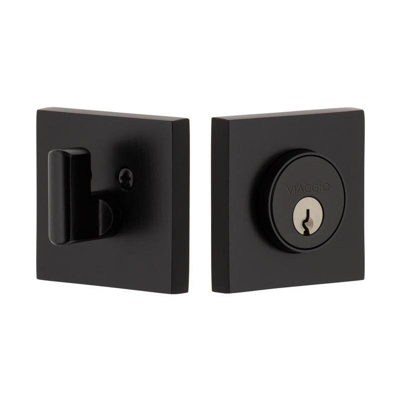 Viaggio QADQAD Quadrato Rosette Single Cylinder Deadbolt, Keyed Alike