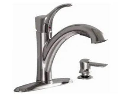 American Standard 9015.101.002 Mesa Pull-Out Kitchen Faucet With Soap Dispenser, Chrome