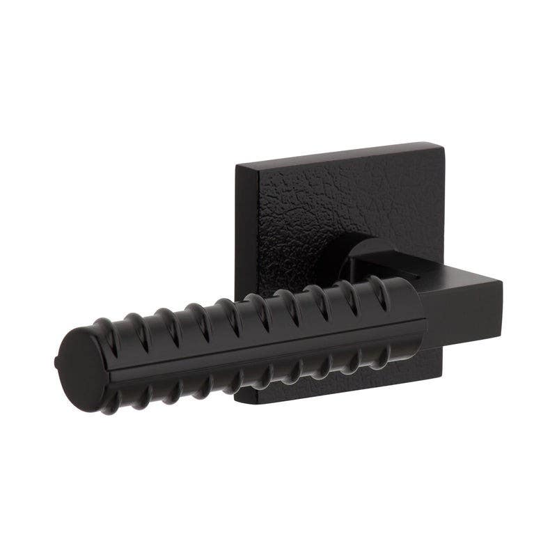 Viaggio QADMLTCON-REB Quadrato Leather Rosette with Contempo Rebar Lever