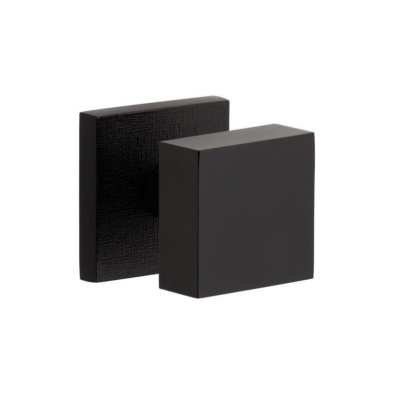 Viaggio QADMLNQAD Quadrato Linen Rosette with Quadrato Brass Knob