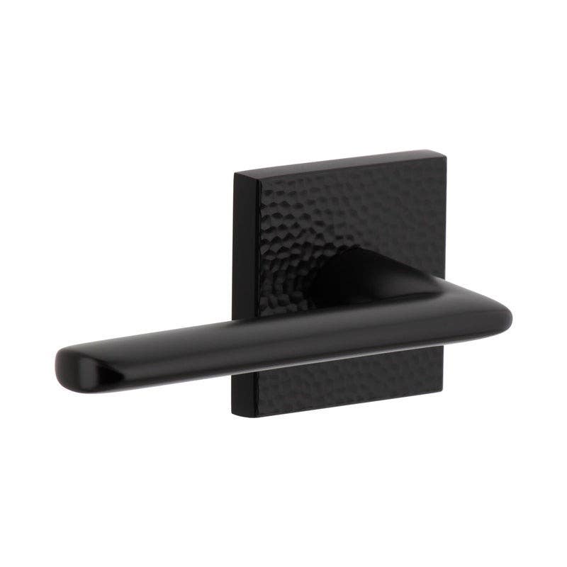 Viaggio QADMHMBRZ Quadrato Hammered Rosette with Brezza Lever