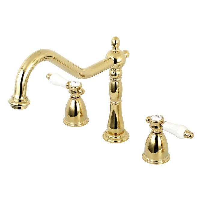 Kingston Brass KB179BPLLS Widespread Kitchen Faucet