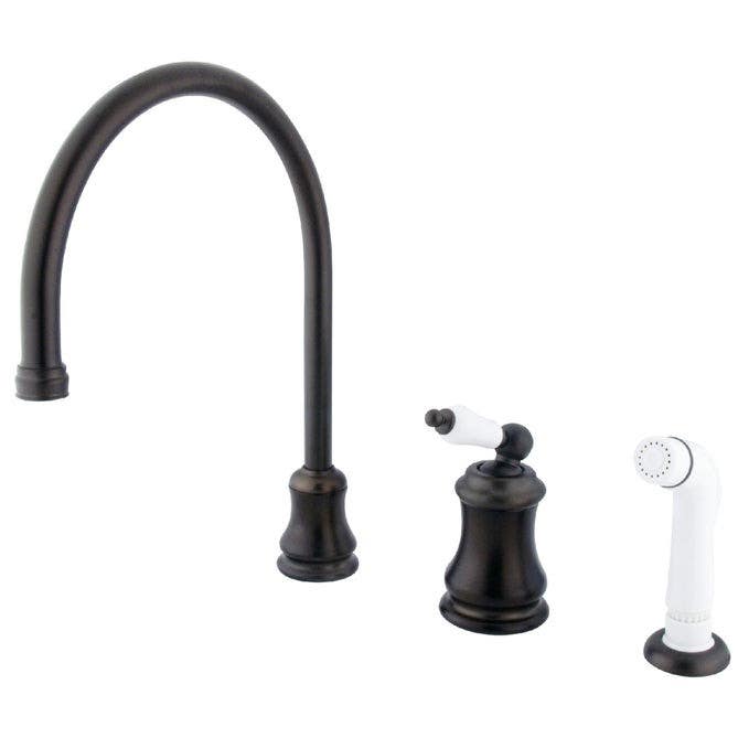 Kingston Brass KS381PL Widespread Kitchen Faucet