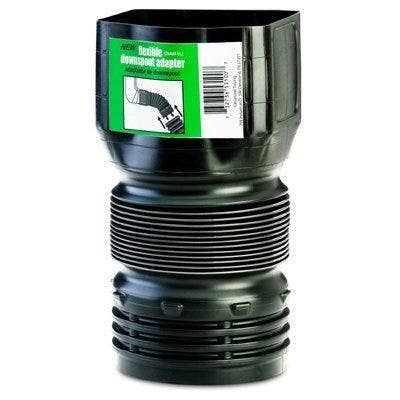 Amerimax 53 Flex Drain Downspout Adapter, Height-4"