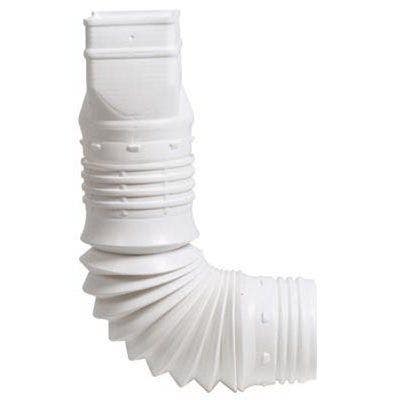 Amerimax ADP53 Flex-A-Spout Down Spout Adaptor, White
