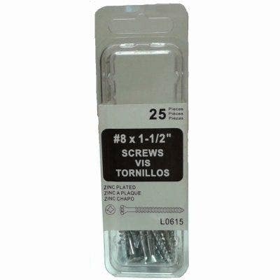 Amerimax L0615 Gutter Hook Screws, Galvanized, Zinc-Coated, 1-1/2-In., 25-Pk.