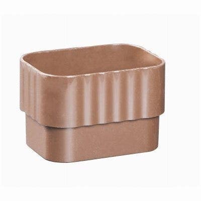 Amerimax M Downspout Connector, Traditional, Vinyl, 2 x 3-In.