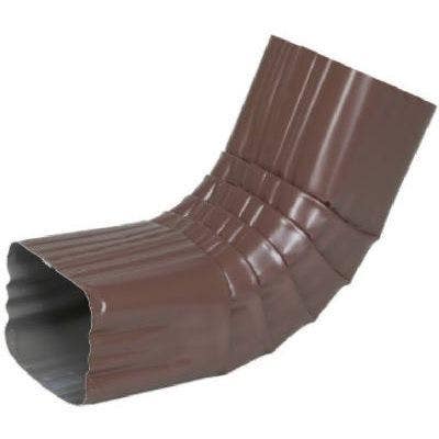 Amerimax 2526419 Gutter Front Elbow, Style A, 75 Degree, Brown Aluminum, 2 x 3-In.