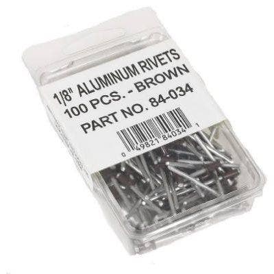 Amerimax 840 Gutter Rivets, Aluminum, 1/8-In., 100-Pc.