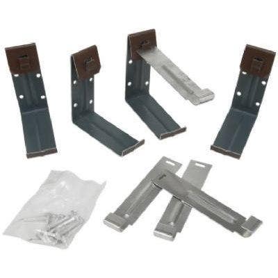 Amerimax K-Style Gutter Fascia Bracket w/ Nail, Galvanized Steel, 4-Pk