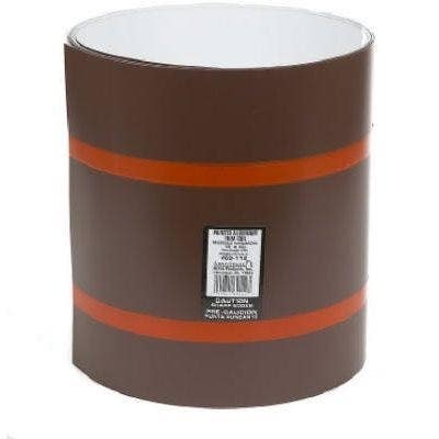 Amerimax 6941 Trim Coil, White/Brown Painted Aluminum, Length-10-Ft.