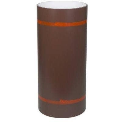 Amerimax 69424 Trim Coil, White/Brown Painted Aluminum, 24-In. x 10-Ft.