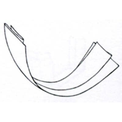 Amerimax SCN265 Gutter Slip Connector, Half Round, Galvanized, 5-In.