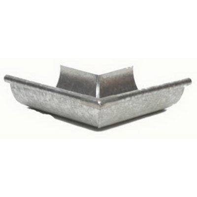 Amerimax LOS265 Gutter Half Round Miter, Outside, Galvanized, 5-In.