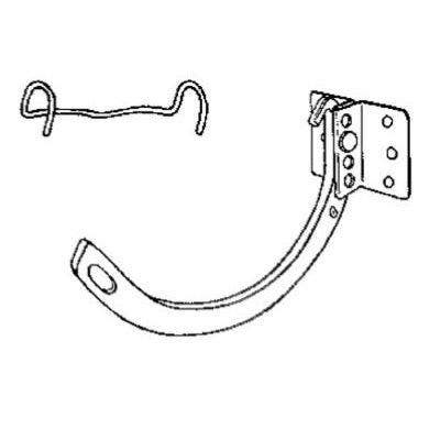 Amerimax CCS105 Gutter Shank & Circle 10 Combo Hanger, Half Round, Galvanized, 5-In.