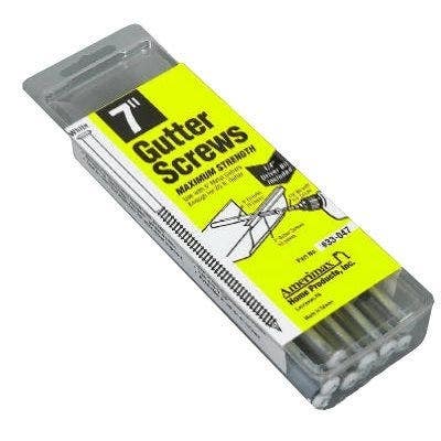 Amerimax 33047 Gutter Screws, With 5-In. Ferrule With Bit, 7-In., 10-Pk.