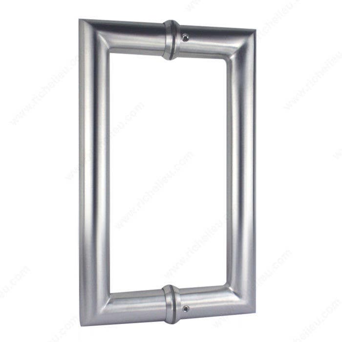 Richelieu 87 3/4" (19 mm) Round Tubular Handle W/ Decorative Ring and 90 Degree Corner