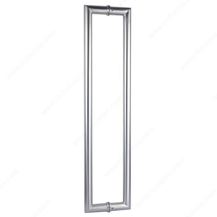 Richelieu 701SHD2R1023170 1" (25 mm) Round Tubular Handle W/ Decorative Ring and 90 Degree Corner