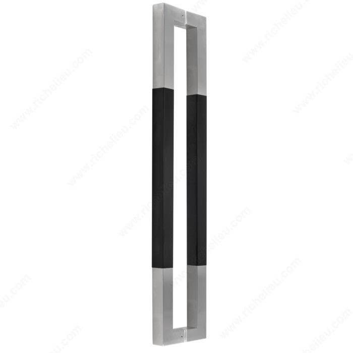 Richelieu 705 1-3/16" (30 mm) Square Tubular Pull Handles W/ Wood Insert for Back to Back Mounting