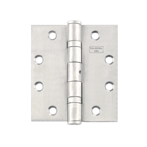 Cal-Royal BB454-316 US32DNRP Full Mortise Marine Grade 316 Stainless Steel  Hinge, 4 1/2" x 4", Satin Stainless Steel