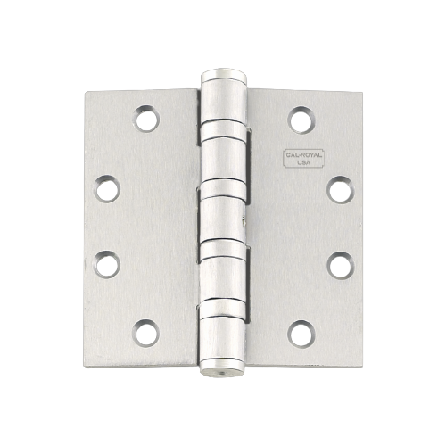 Cal-Royal BB5200-316 US32DNRP Full Mortise Marine Grade 316 Stainless Steel  Hinge, 4 1/2" x 4 1/2", Satin Stainless Steel