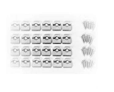 Knape & Vogt CD-0330-HDWR Closet Culture Shelf Hardware Kit, Champagne Nickel Screws