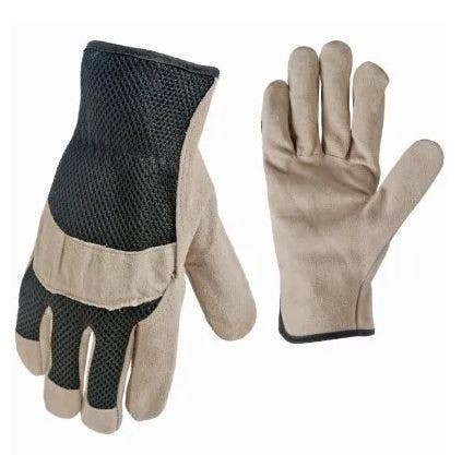 Big Time Products 9144-26 True Grip Men's Suede/Mesh Work Gloves, Large