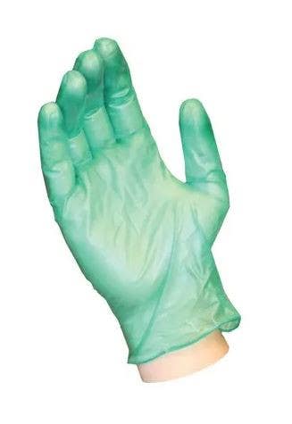 Big Time Products 13703-300 Disposable Vinyl Gloves, Latex & Powder Free, Green, One Size, 300-Ct.