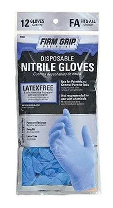 Big Time Products 13822-26 Firm Grip Disposable Nitrile Gloves, 10-Ct.