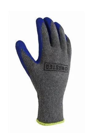 Big Time Products 2006 Master Mechanic Blue Crinkle Latex-Coated Gloves, Knit Shell, Men's