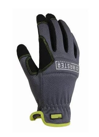 Big Time Products 20027-23 Master Mechanic High-Performance Work Gloves, Synthetic Leather, Mesh Shell, Large, 2-Pk.