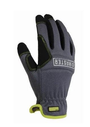 Big Time Products 20028-23 Master Mechanic High-Performance Work Gloves, Synthetic Leather, Mesh Shell, Men's XL, 2-Pk.