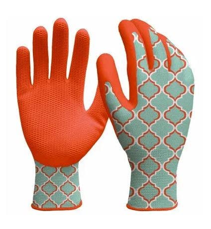 Big Time Products 78237-26 Digz Honeycomb Latex Dip Garden Gloves, Women's, Large