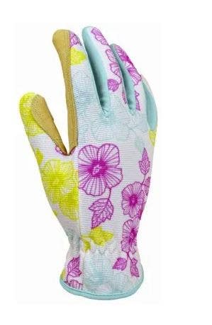 Big Time Products 7980 Digz Planter Garden Gloves, Synthetic Leather Palm, Spandex, Women's