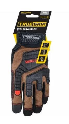 Big Time Products 9850 True Grip Elite Duck Canvas Work Gloves, Touchscreen Compatible