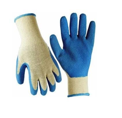 Big Time Products 91833-09 True Grip Latex Rubber Work Gloves, Men's, Large, 3-Pk.
