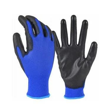 Big Time Products 9847 True Grip Polyurethane-Coated Work Glove, Blue, Men's