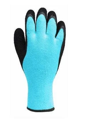Big Time Products 8726-26 True Grip Latex Palm Winter Gloves, Thermal Liner, Hi-Viz Yellow, Men's, Medium