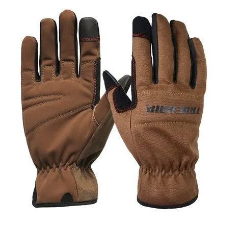 Big Time Products 98531-23 True Grip Duck Canvas Utility Work Gloves, Brown, Men's, Medium