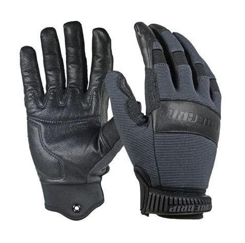 Big Time Products 99511-23 True Grip Hybrid Leather Work Gloves, Goatskin/Spandex, Black, Men's, Medium