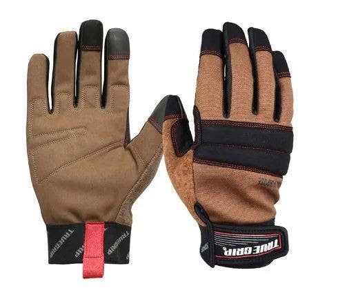 Big Time Products 98536-23 True Grip Hi-Dexterity Duck Canvas Work Gloves, Men's, Medium