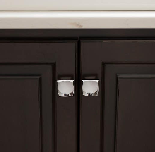 Belwith Keeler B075673-CH Callisto Square Knob, 1 1/2", Finish Chrome