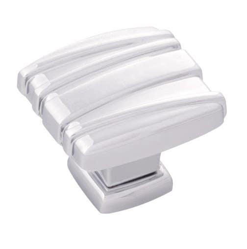 Belwith Keeler B056520-CH Philippe Cabinet Knob, Size 1 5/16"(L) X 1 1/4"(W), Chrome