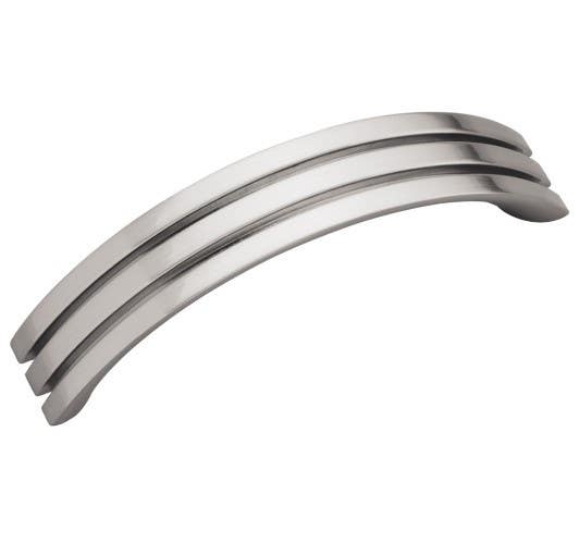 Hickory Hardware P3301-SN Axis Cabinet Pull, Center to Center Length 3 3/4", Satin Nickel