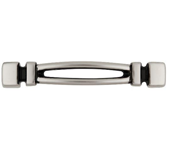 Hickory Hardware P3571-SAS Burke Cabinet Pull, Center to Center Length 3", Satin Antique Silver