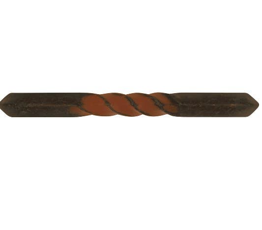 Hickory Hardware PA1323-RI Charleston Blacksmith Cabinet Pull, Center to Center Length 3", Rustic Iron
