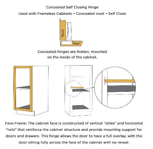 Hickory Hardware HH075221-14 Concealed Self-Closing Cabinet Hinge, Polished Nickel, 110 Degree Opening