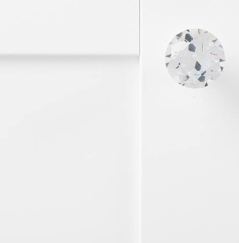 Hickory Hardware HH075855-GLCH Crystal Palace Cabinet Knob, 1-1/4" Diameter, Glass w/Chrome