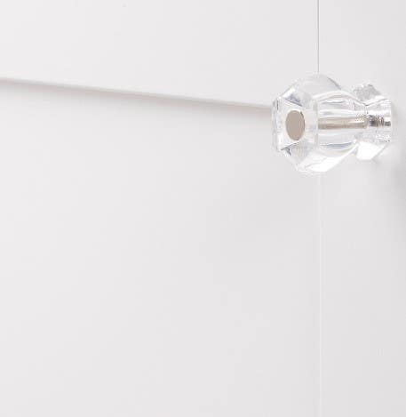 Hickory Hardware HH74688-CA14 Crystal Palace Cabinet Knob, 1-3/16" Diameter, Crysacrylic w/ Polished Nickel